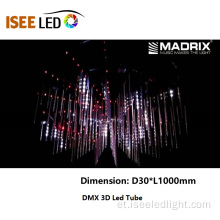 DMX -tähe langev RGB toru hele Madrixi juhtseadmed